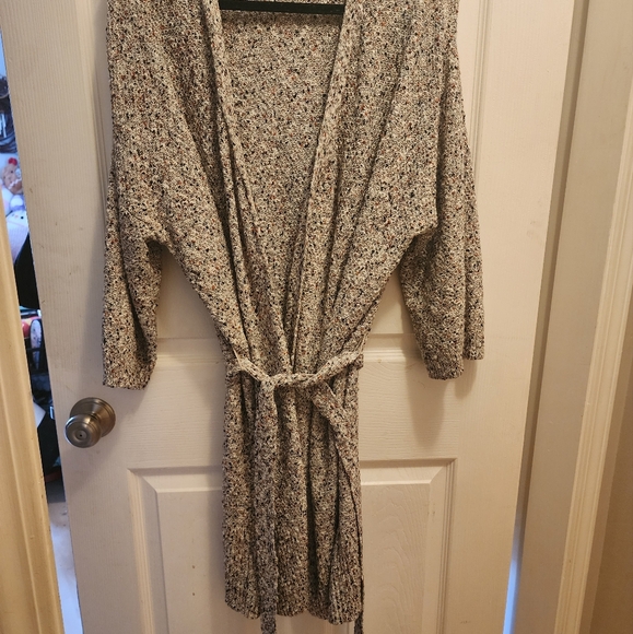 Camber & Grace open front sweater cardigan with belt - Picture 3 of 5